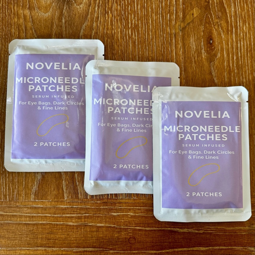 1 set of 3 pairs Novelia serum infused microneedle patches - Picture 2 of 6